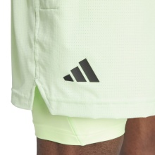 adidas Tennis Shorts Melbourne Heat Ready 2in1 (Short+Tight) 2024 light green Men's